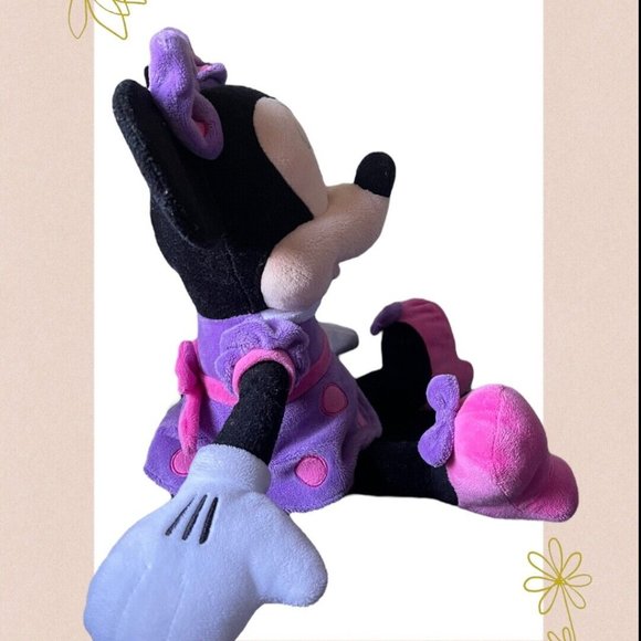 RARE Purple Disney 17" Minnie Mouse plush Doll/Toy, Purple & Pink dress - Picture 5 of 8
